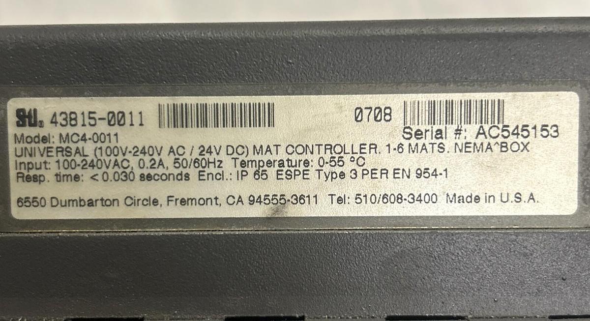 Used OMRON STI,MC4-0011,SAFETY CONTROLLER