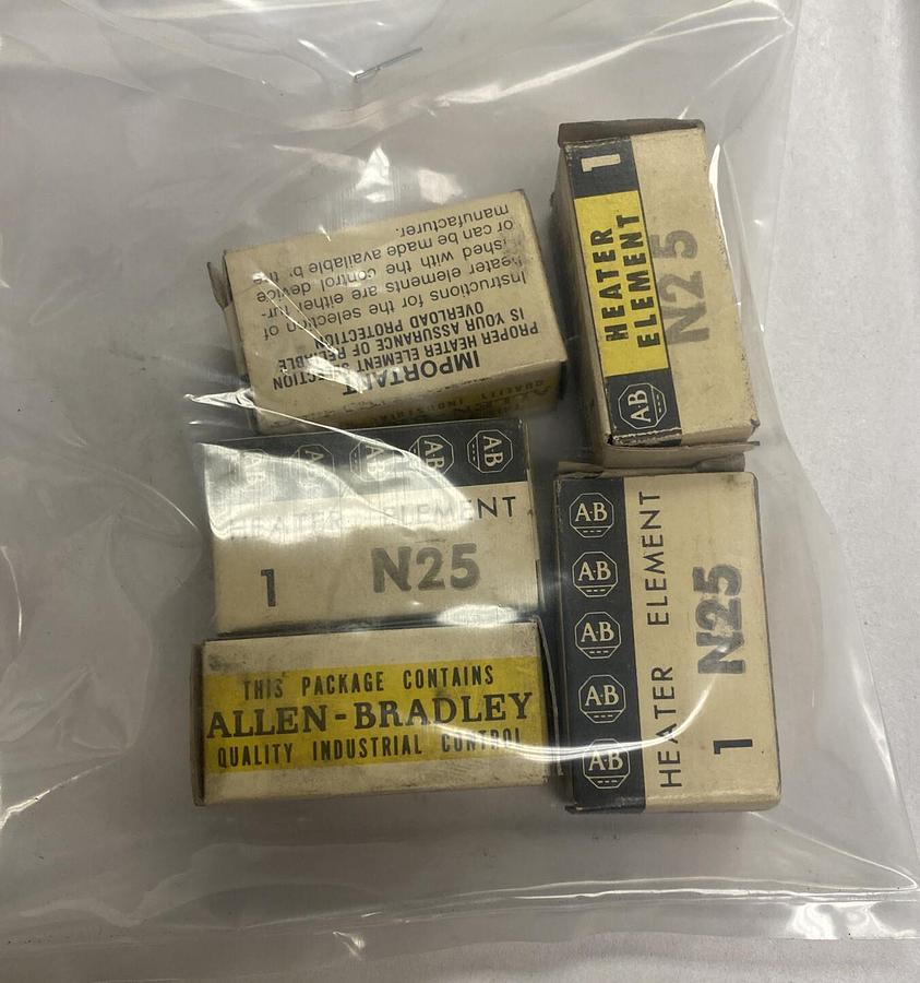 Allen-Bradley,N25,Heater Lot Of 5 NOS