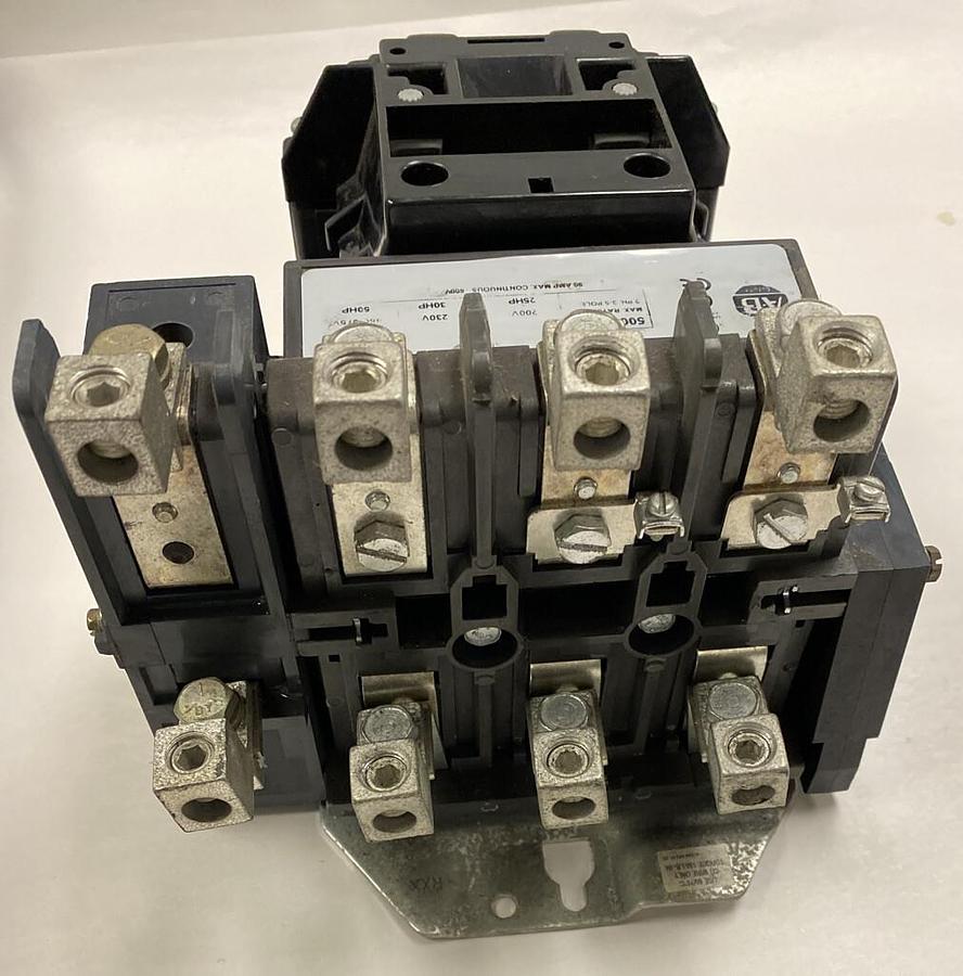 Used Allen-Bradley,500-DOD940,Size 3 Contactor 90AMP 600V NO COIL