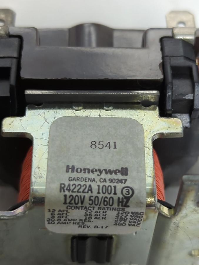 Used HONEYWELL,R4222A 1001,GENERAL PURPOSE RELAY 120V 50/60HZ PRE-OWNED