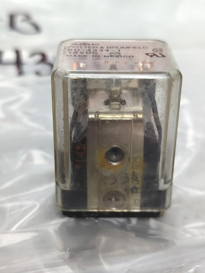 Used POTTER & BRUMFIELD,KU-4334-1,RELAY LOT OF 2 PRE-OWNED