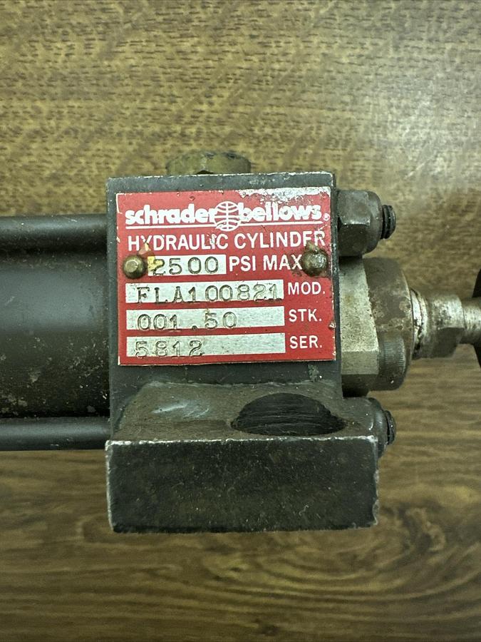 Used Schrader Bellows,FLA100821,2500PSI Hyd Cylinder