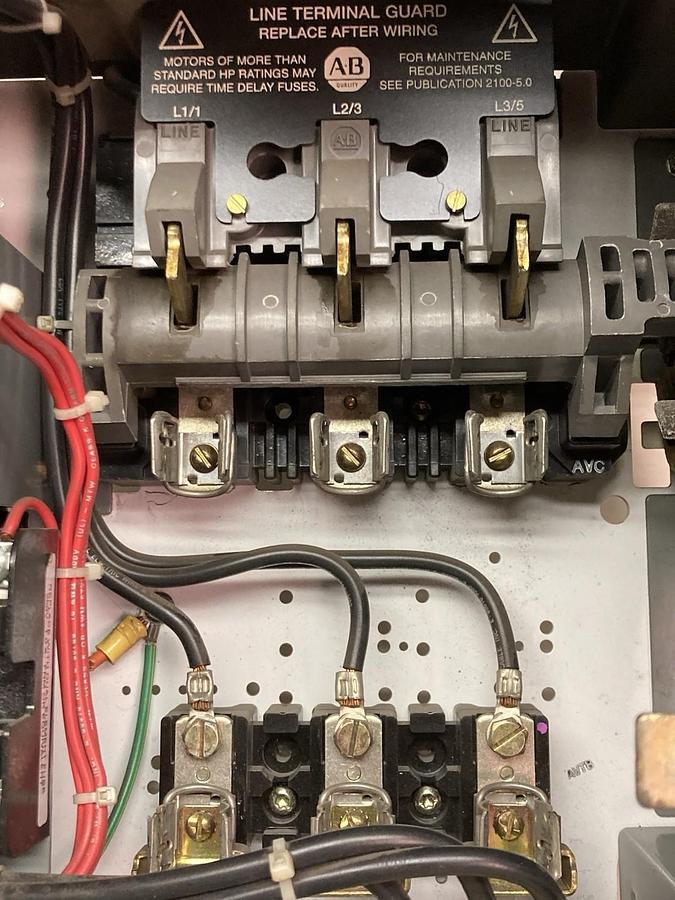 Used Allen-Bradley,2100 2112B,12 INCH Fused MCC Starter Bucket