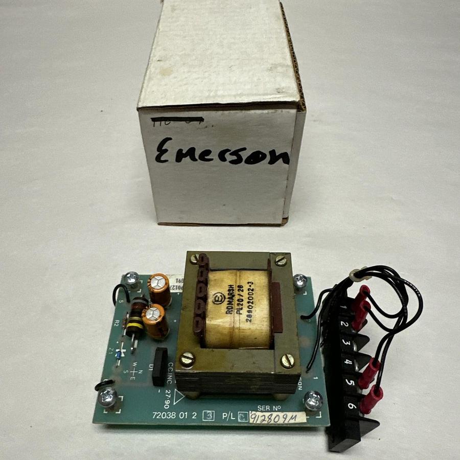 Used Emerson,72038012,Power Supply Control Board