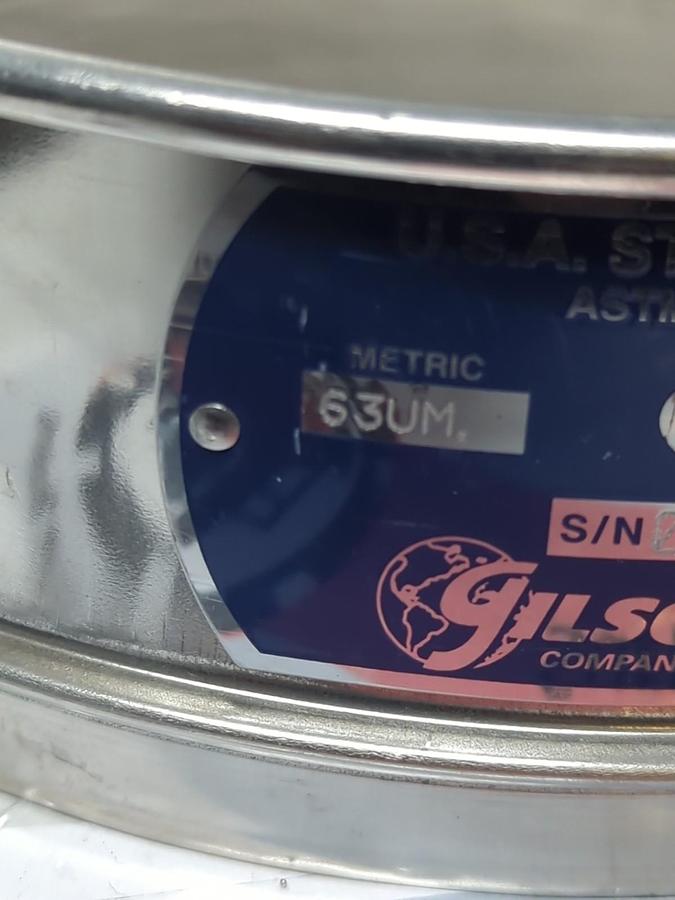Used USA STANDARD,NO.230,TEST SIEVE 63UM .0025 INCH ASTM E-11 SPEC PRE-OWNED