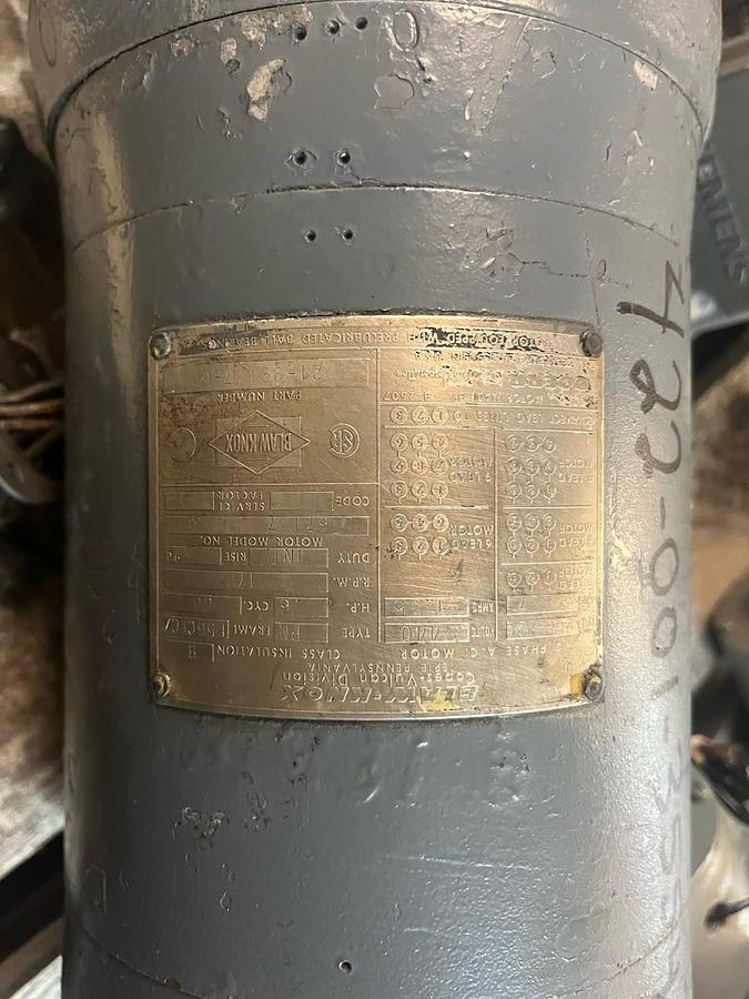 Used DOERR,21-99117-0,PN MOTOR .6HP 1725RPM 3PH F56CFC7 67157-SF