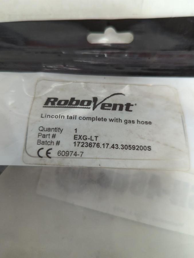 ROBOVENT,EXG-LT,LINCOLN TAIL COMPLETE WITH GAS HOSE NOS