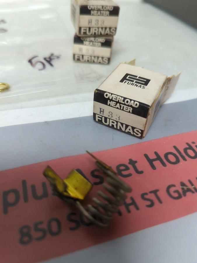 FURNAS,H33,OVERLOAD HEATER ELEMENT LOT OF 5 NOS
