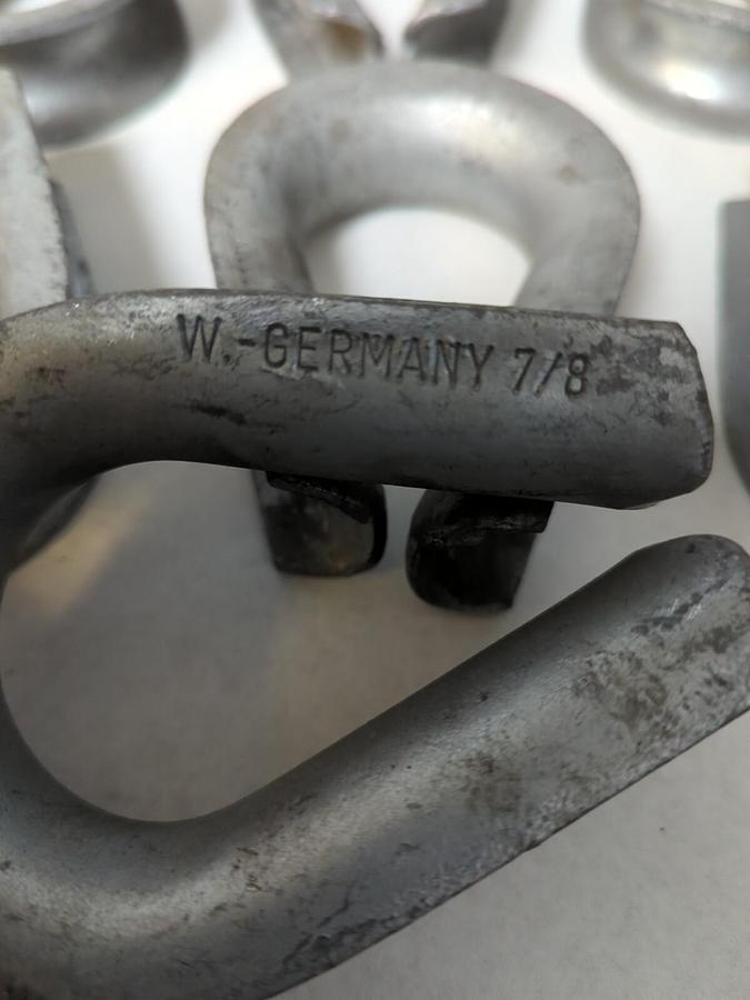 UNBRANDED,7/8 IN,STANDARD STEEL WIRE ROPE THIMBLE LOT OF 10 NOS