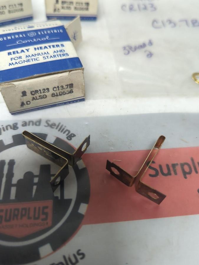 GENERAL ELECTRIC,CR123C13.7B,THERMAL OVERLOAD HEATER ELEMENT LOT OF 6 NOS