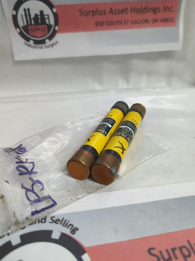 Used COOPER BUSSMANN,LPS-RK-10SP,LOW-PEAK 10 AMP FUSE LOT OF 2 PRE-OWNED
