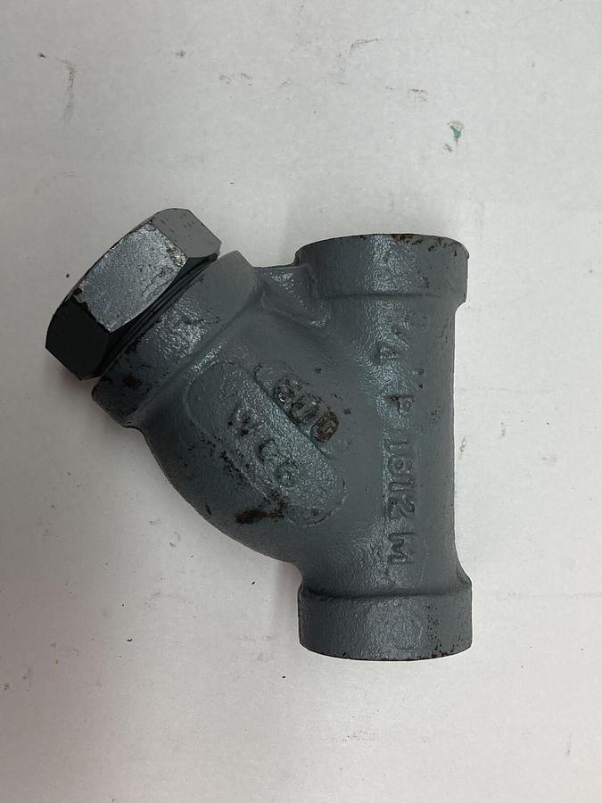 Used Mueller,1812,3/4 Inch Y Pipe Strainer