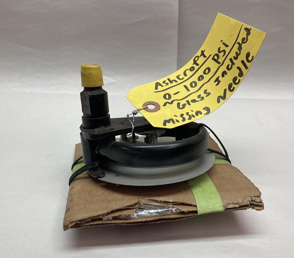 Ashcroft,0-1000psi,Pressure Gauge Assembly Kit - MISSING NEEDLE