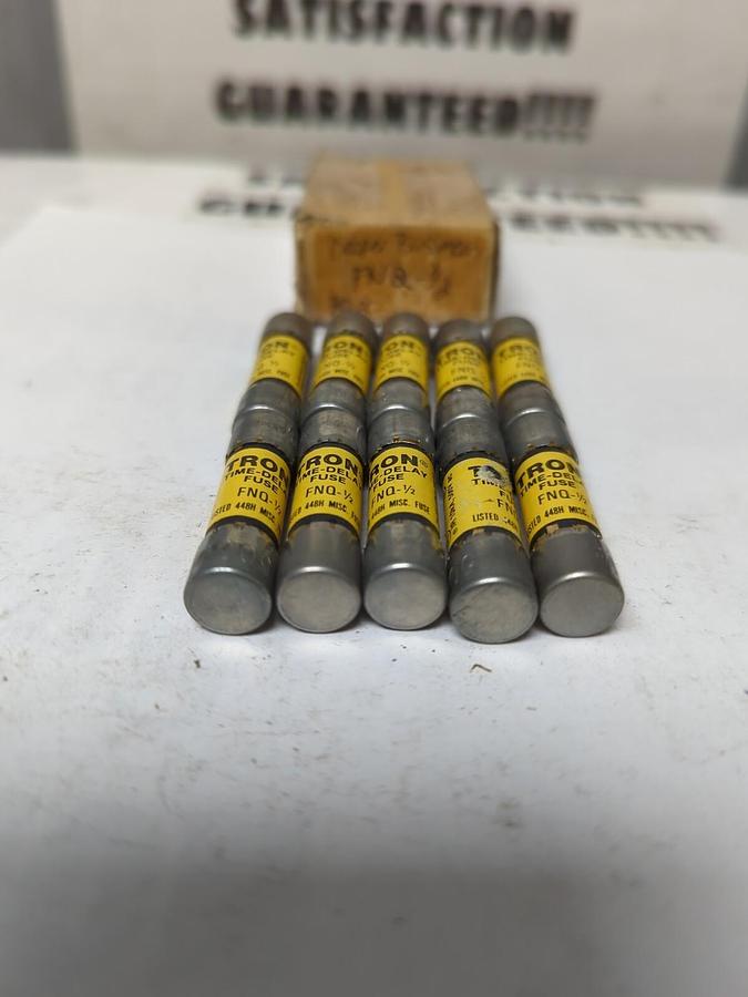 COOPER BUSSMANN,FNQ-1/2,TRON 1/2 AMP FUSES BOX OF 10 NOS