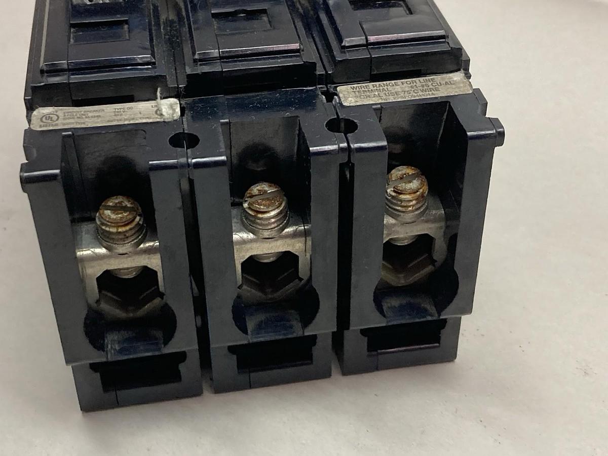 Used Eaton,QC3100H,3-Pole Circuit Breaker 100A 240V 50/60Hz