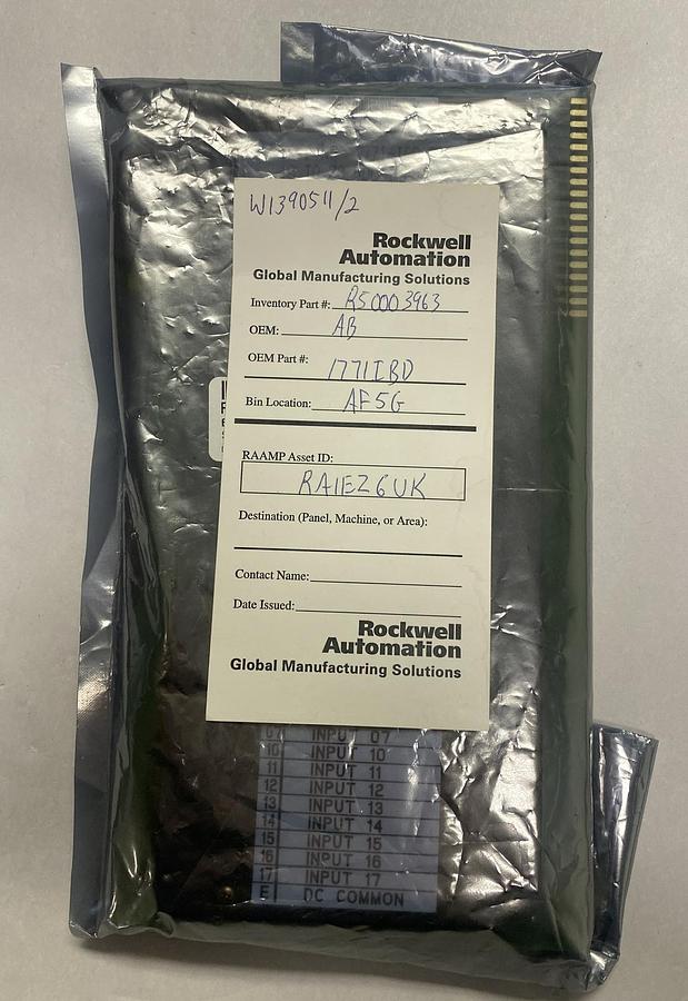 Used ALLEN BRADLEY,1771-IBD,SER B INPUT MODULE REFURBISHED SEALED