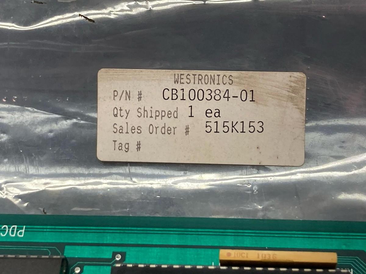 Used Westronics,CB100384,Circuit Board Rev A