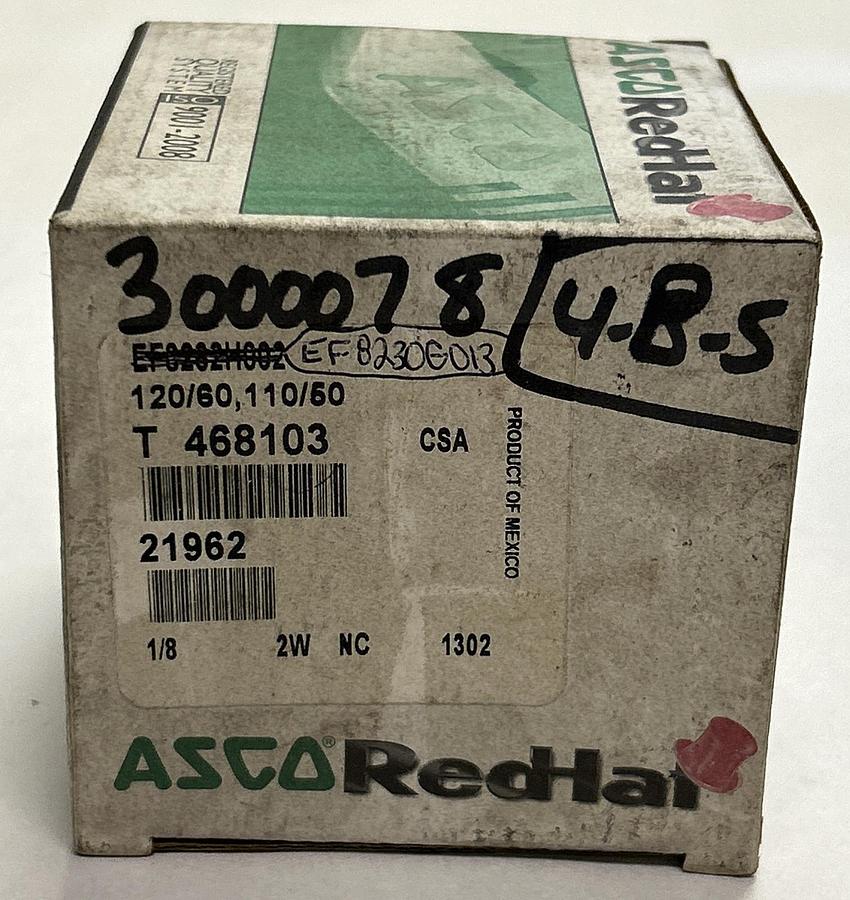 ASCO,EF8320G013,125PSI 1/8  120/60 110/50 NOS