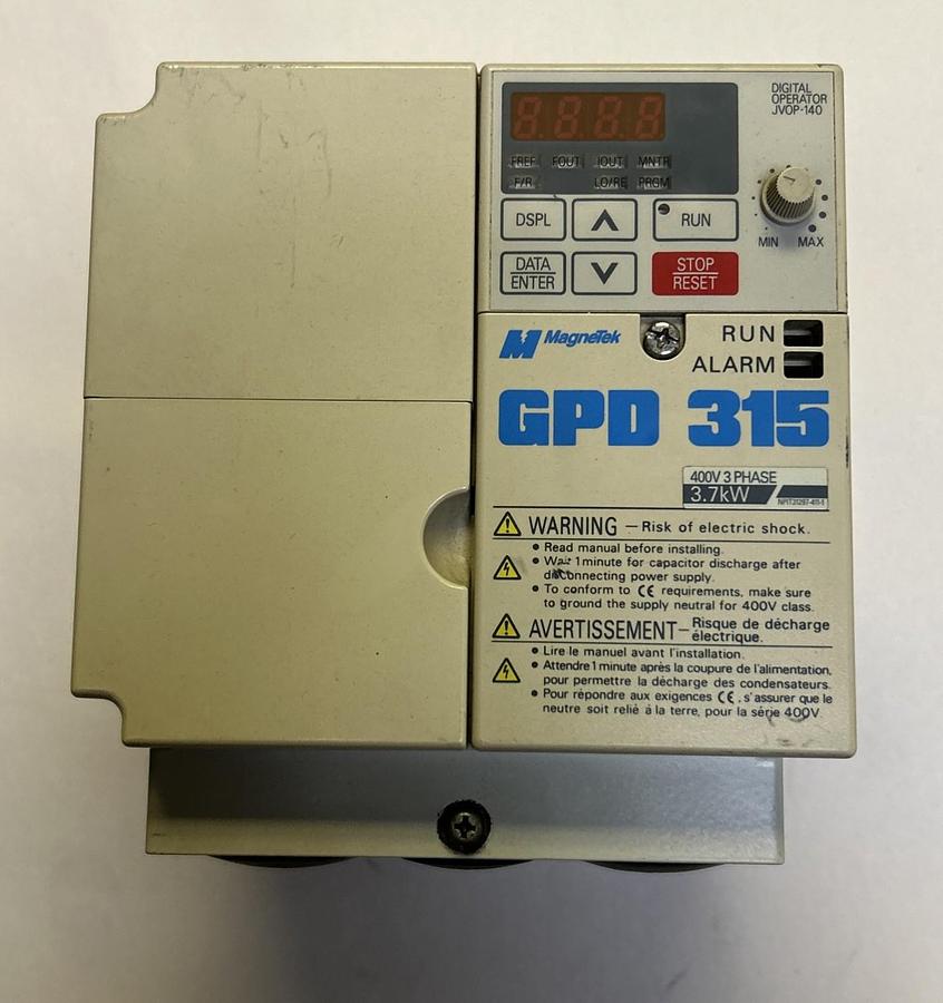 Used MAGNETEK,MVB009,AC DRIVE 5HP 400V 3PH 3.7KW
