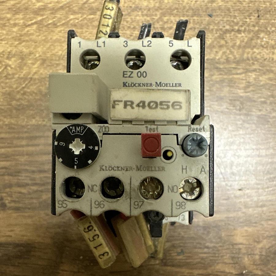 Used Kloeckener-Moeller,EZ 00,Contactor WZ006 Overload Protection Relay