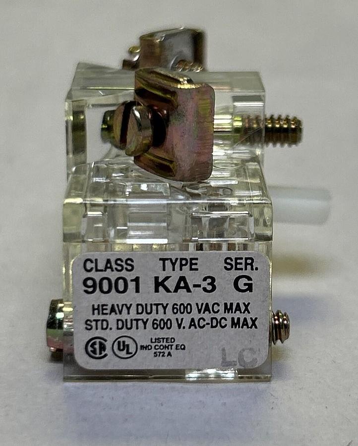 SQUARE D,9001KA-3,CONTACT BLOCK NOS