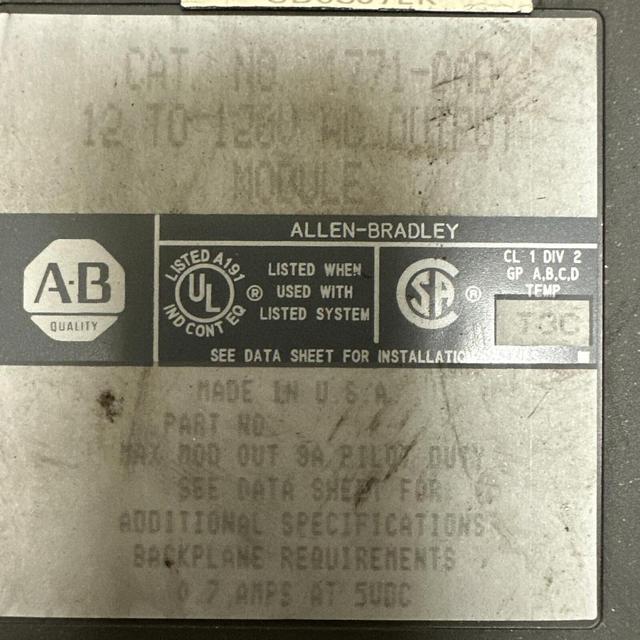 Used Alen Bradley,1771-OAD,Output Module