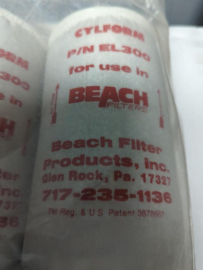 BEACH CYLOFORM,E1300,DESICCANT ELEMENT FILTERS FOR USE IN BEACH FILTER PK OF 2