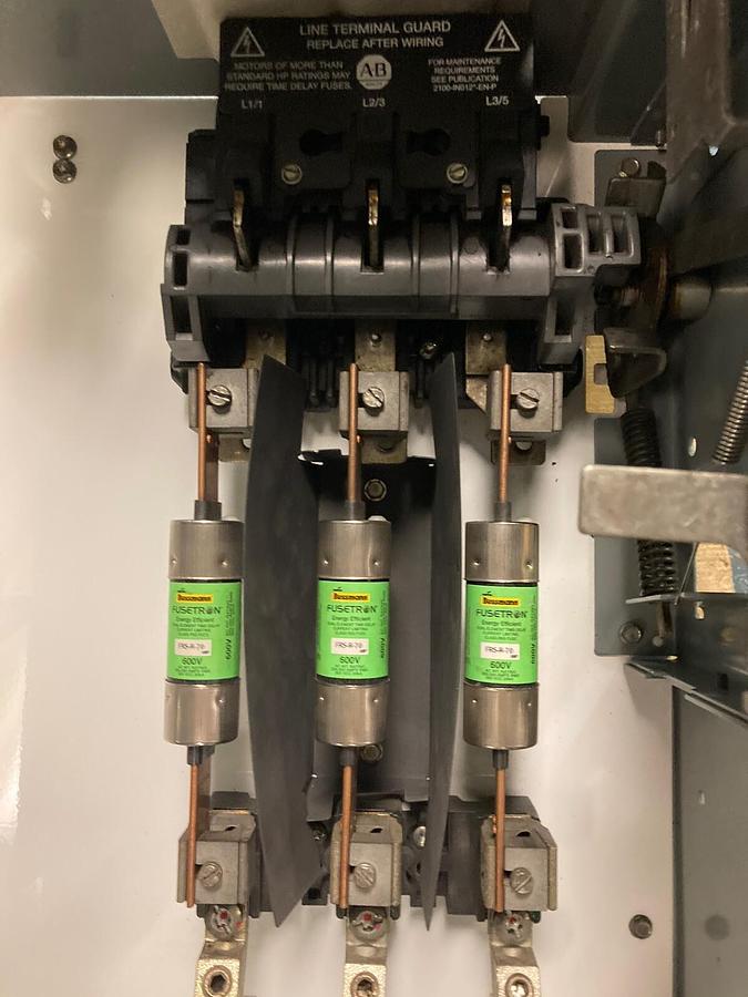 Used Allen-Bradley,2100 2192F,18 Inch 100A MCC Disconnect Feeder Bucket