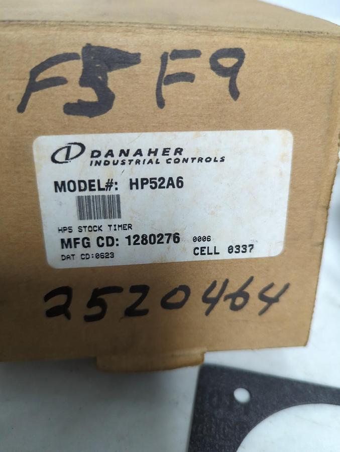 DANAHER,HP52A6,HPS STOCK TIMER NOS