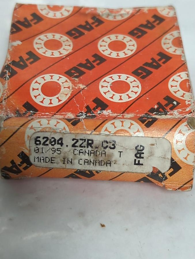 FAG,6204 2ZRC3,SHIELDED BALL BEARING LOT 20X47X14MM OF 2 NOS