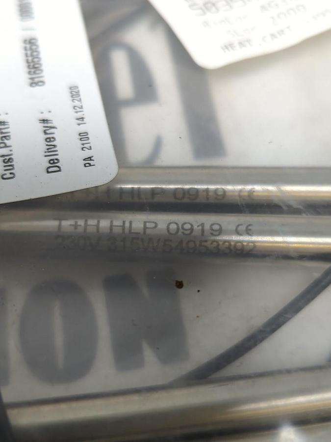 SYNTEGON  T + H,54953392,HEATING CARTRIDGES 315W/230V LOT OF 4 NOS