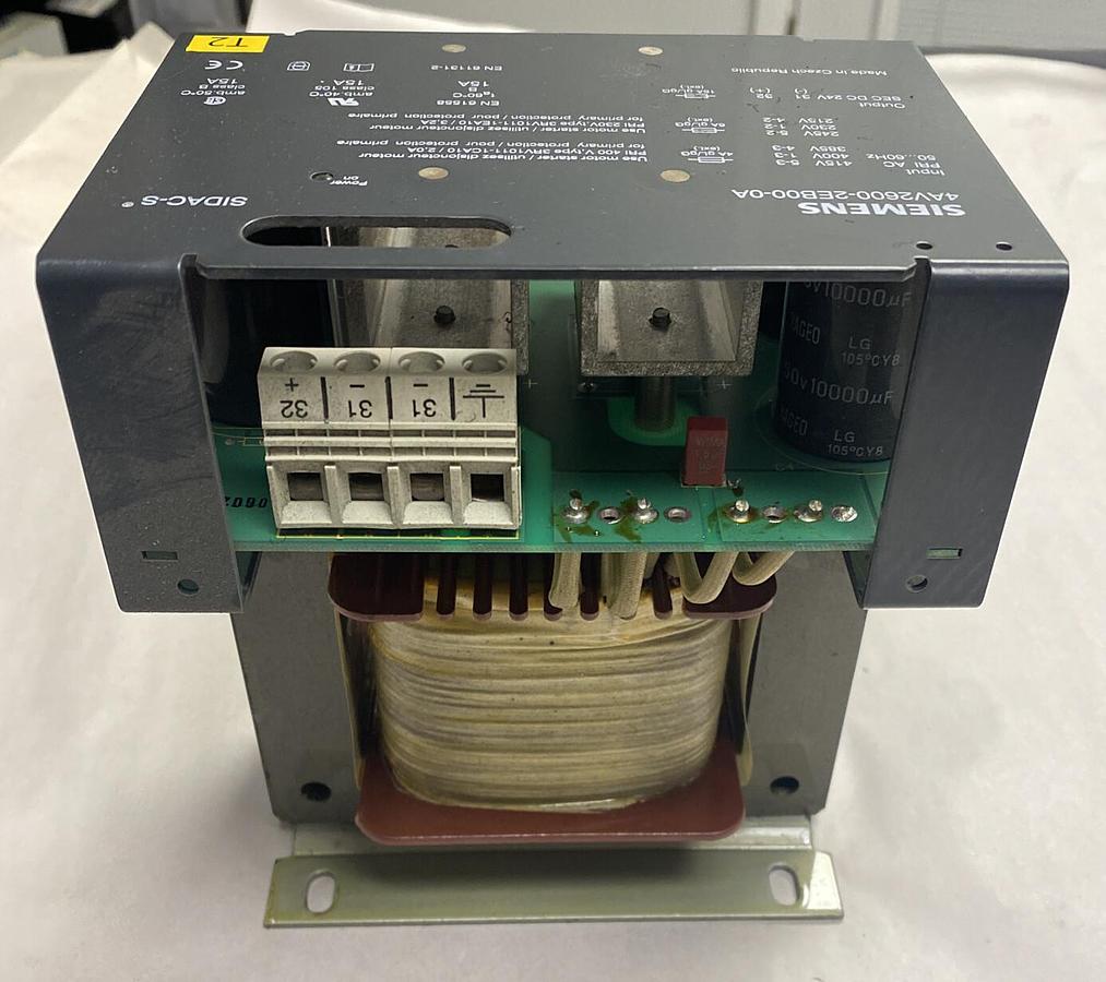 Used SIEMENS,4AV2600-2EB00-0A,Power Supply SIDAC-S