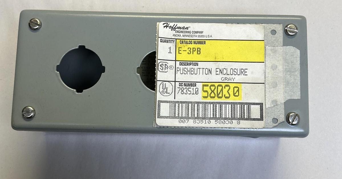 HOFFMANN,E-3PB,PUSHBUTTON ENCLOSURE NOS