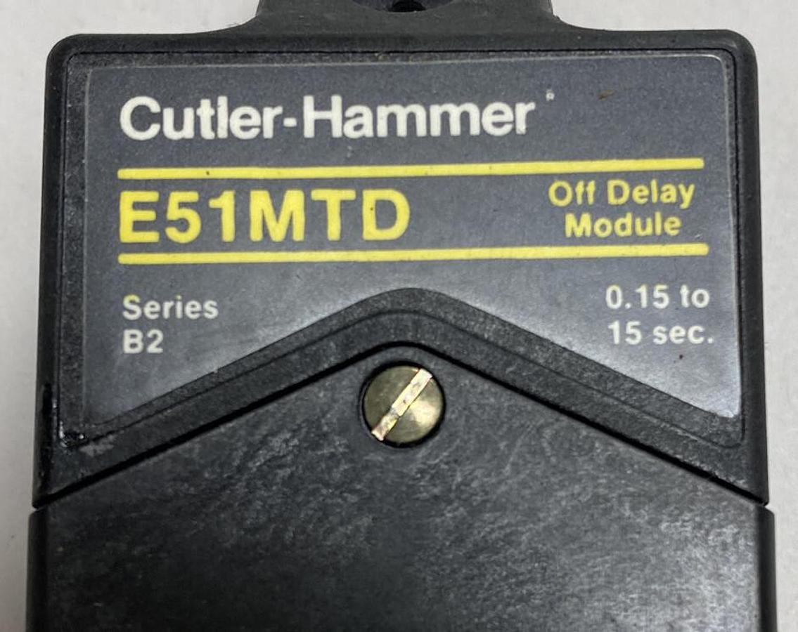 Eaton Cutler Hammer,E51MTD,Adjustable Plug In Timer Module NOS