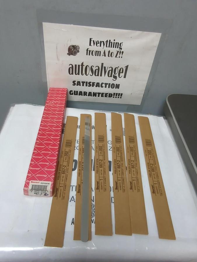 STARRETT,667-2,FEELER STOCK LOT OF 6 EDP 52839
