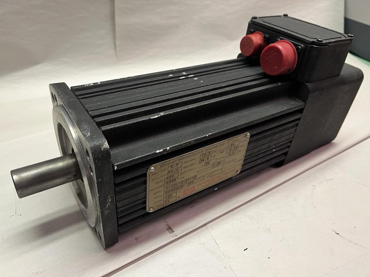 Used KOLLMORGEN,B-404-B-31-B3,GOLDLINE BRUSHLESS PM SERVO MOTOR