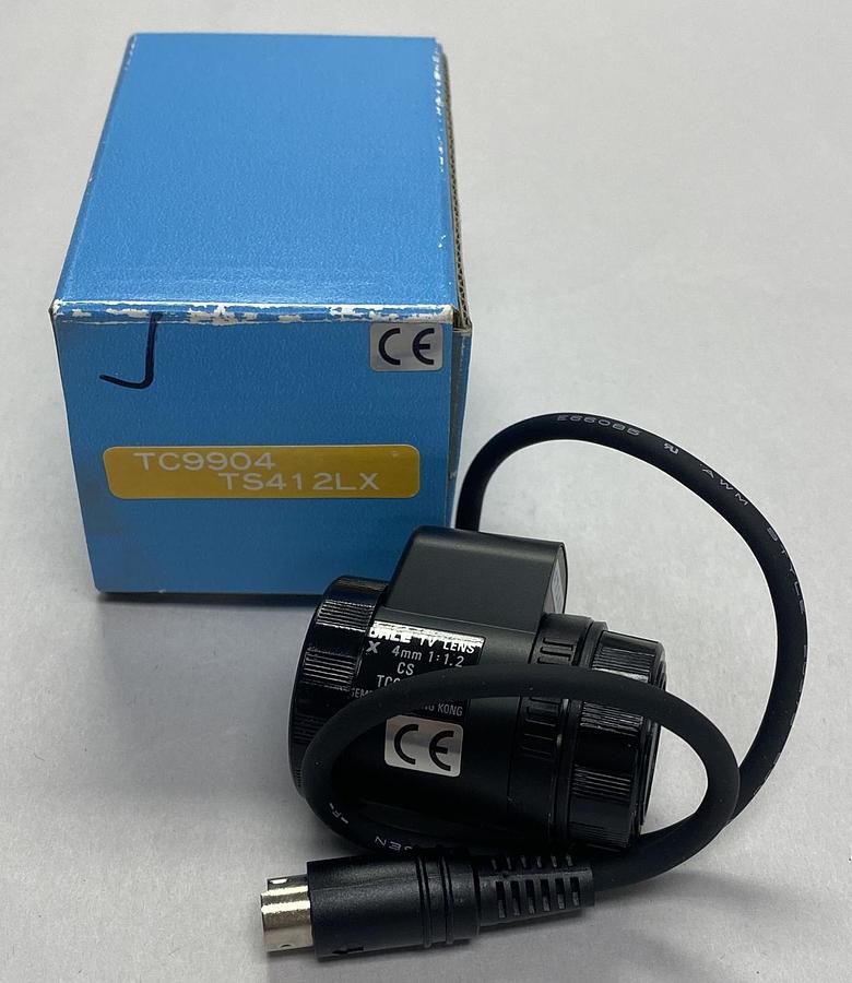 PHILIPS BURLE SECURITY,TC9904 / TS412LX, SECURITY CAMERA LENS 4MM NOS