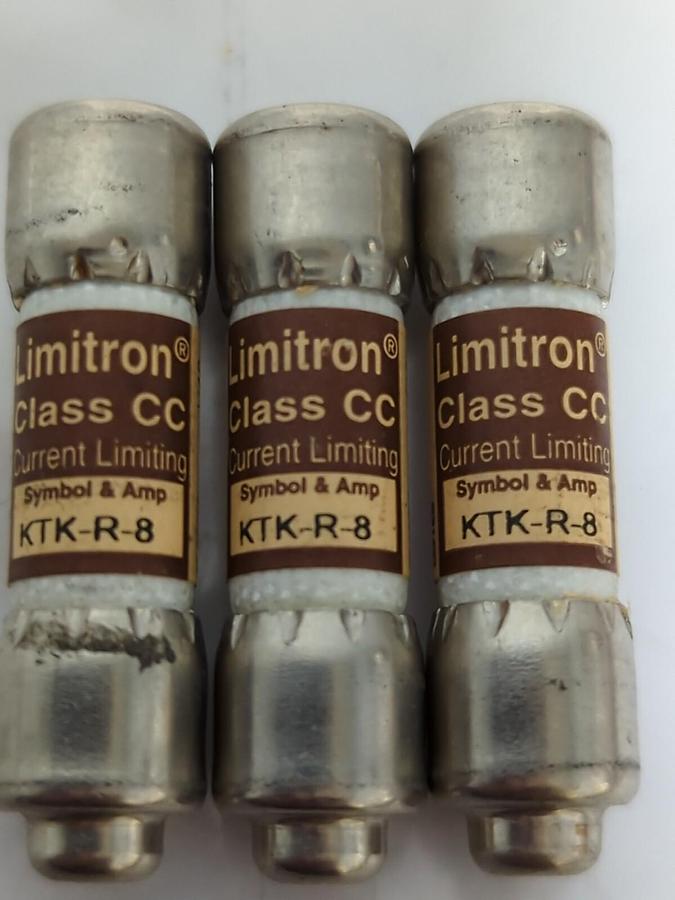 COOPER BUSSMANN,KTK-R-8,LIMITRON FUSE LOT OF 3 NOS