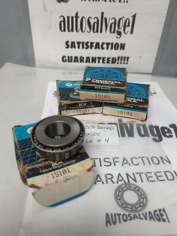 BCA/FEDERAL MOGUL,15101,ROLLER BEARING CONE LOT OF 4 NOS