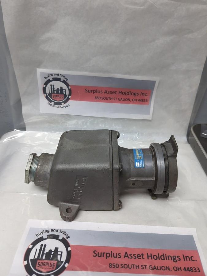 Used CROUSE-HINDS,AR641,ARKTITE AR RECEPTACLE 60AMP 4-POLE4-WIRE PRE-OWNED