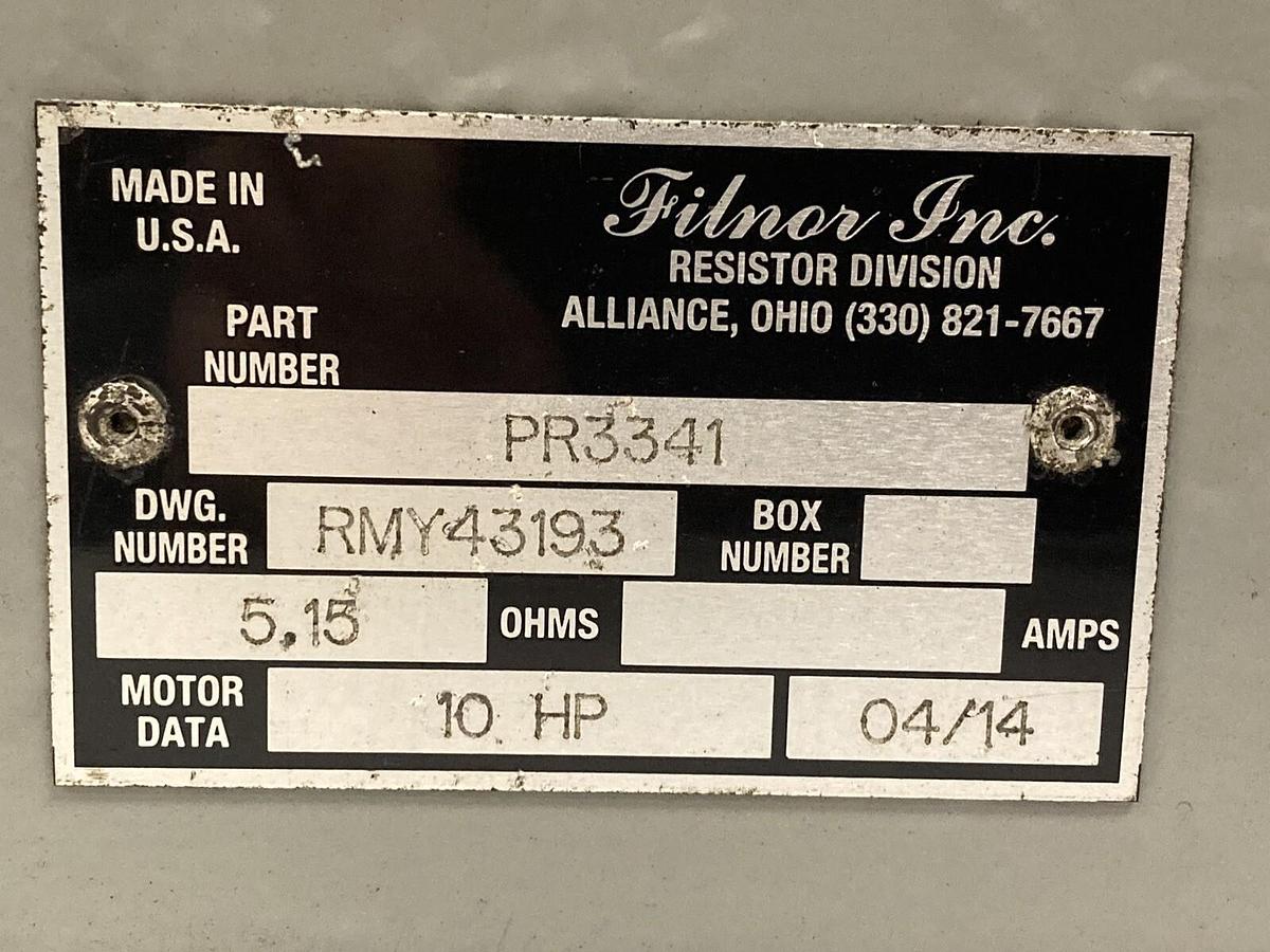 Used Filnor INC.,RMY43193,Dynamic Breaking Resistor