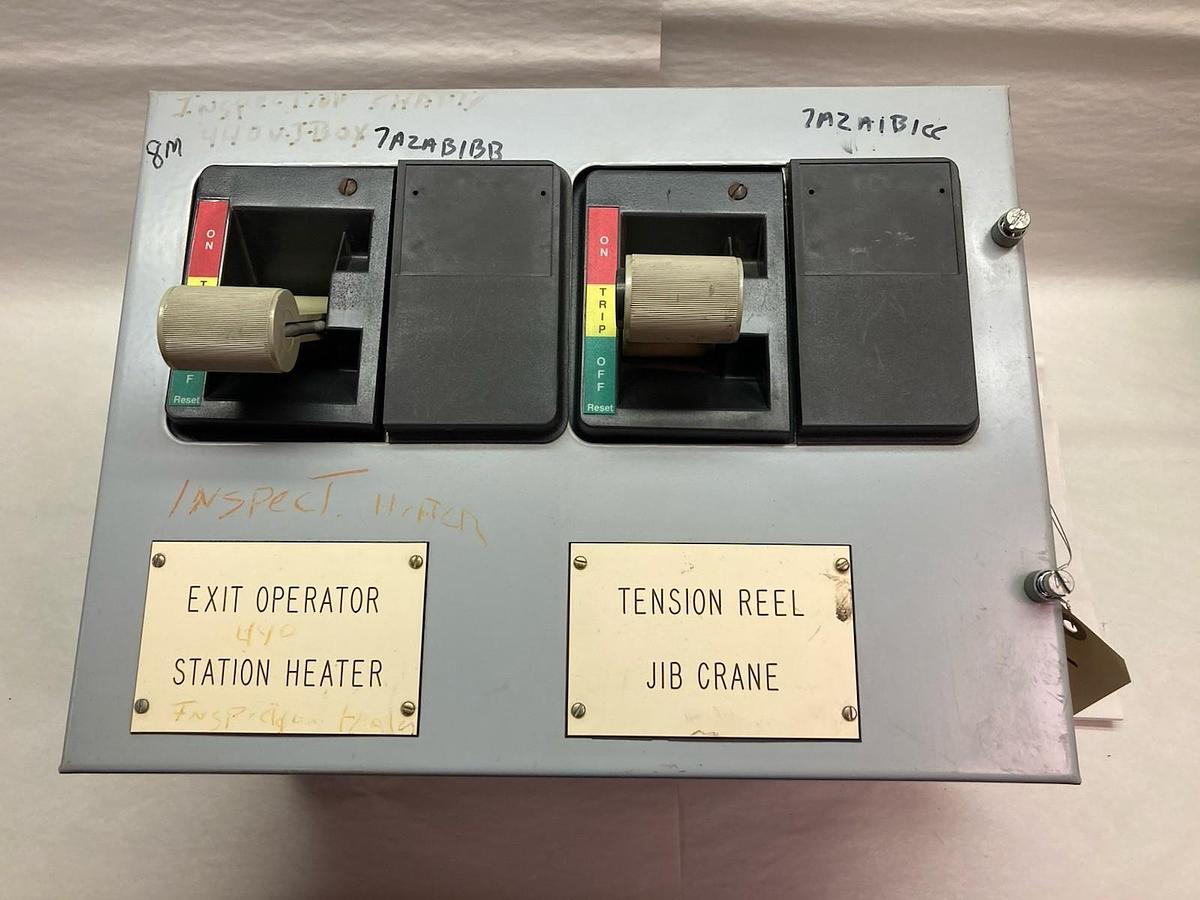 Used Cutler-Hammer,100A & 40 Amp,12 INCH MCC Dual Breaker Disconnect Bucket