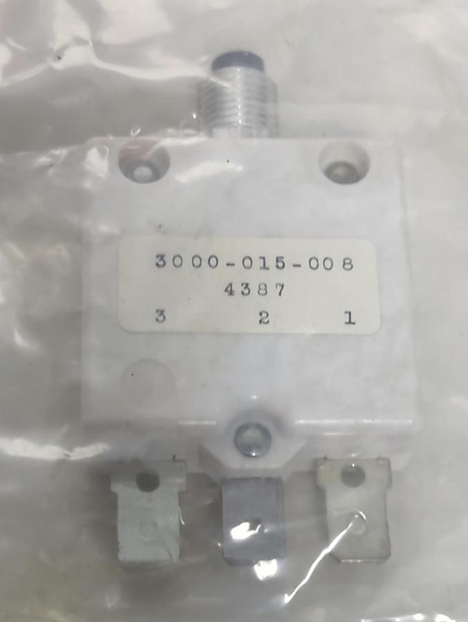 MECHANICAL PRODUCTS,3000-015-008,PUSH-TO-RESET CIRCUIT BREAKER 4387 NOS