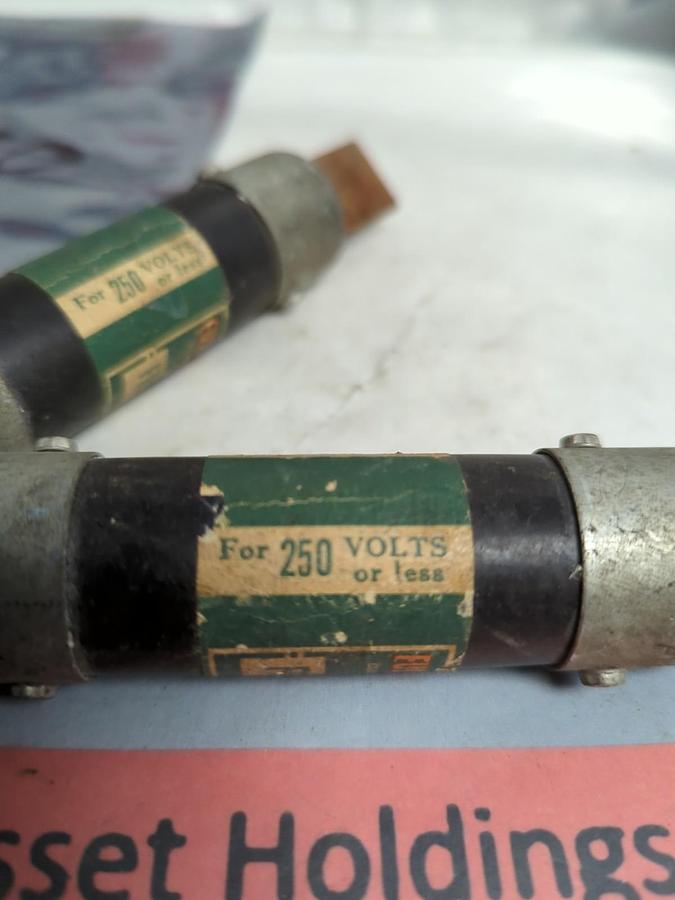 Used COOPER BUSSMANN,FRN-80,FUSETRON 80 AMP FUSE LOT OF 2 PRE-OWNED