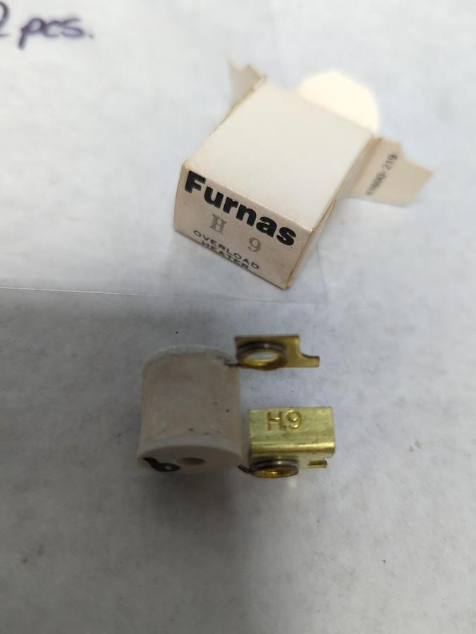 FURNAS,H9,THERMAL OVERLOAD HEATER ELEMENT LOT OF 2 NOS
