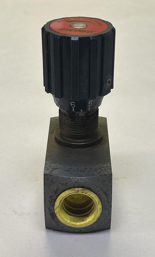 Used FLUTEC,DRV-12-01.1/5,FLOW CONTROL VALVE 5000 PSI