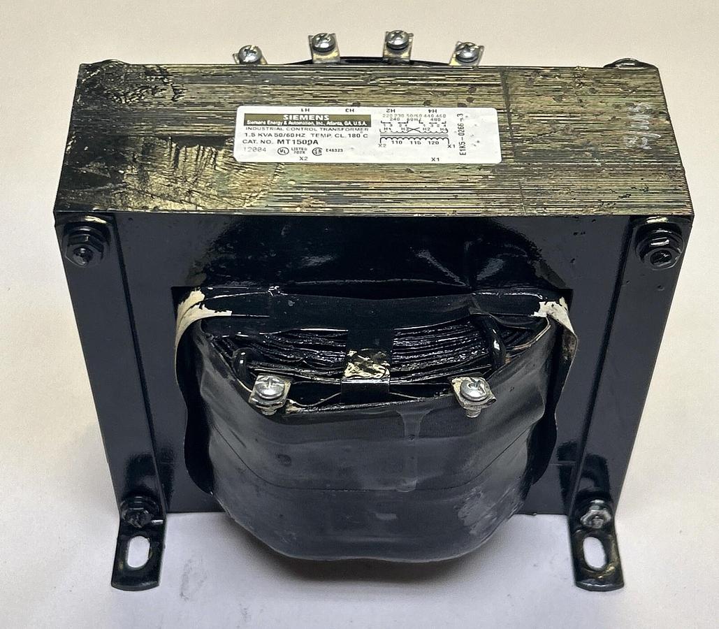 Used SIEMENS,MT1500A,CONTROL TRANSFORMER 1.5KVA 50/60HZ