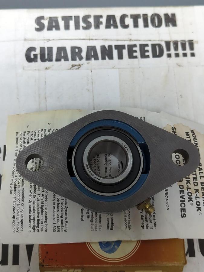 MB MANUFACTURING,NYLA-K FC2-25-1,FLANGE BEARING 2-BOLT BASE 1 INCH BORE NOS