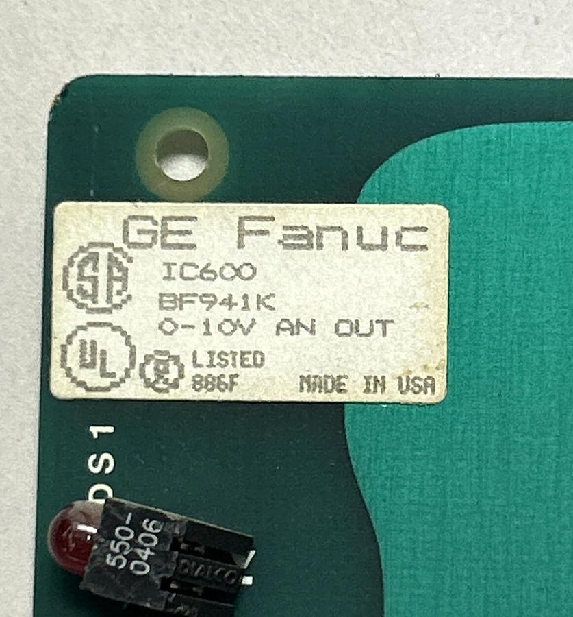 Used GE FANUC,IC600BF941K,ANALOG OUTPUT CARD
