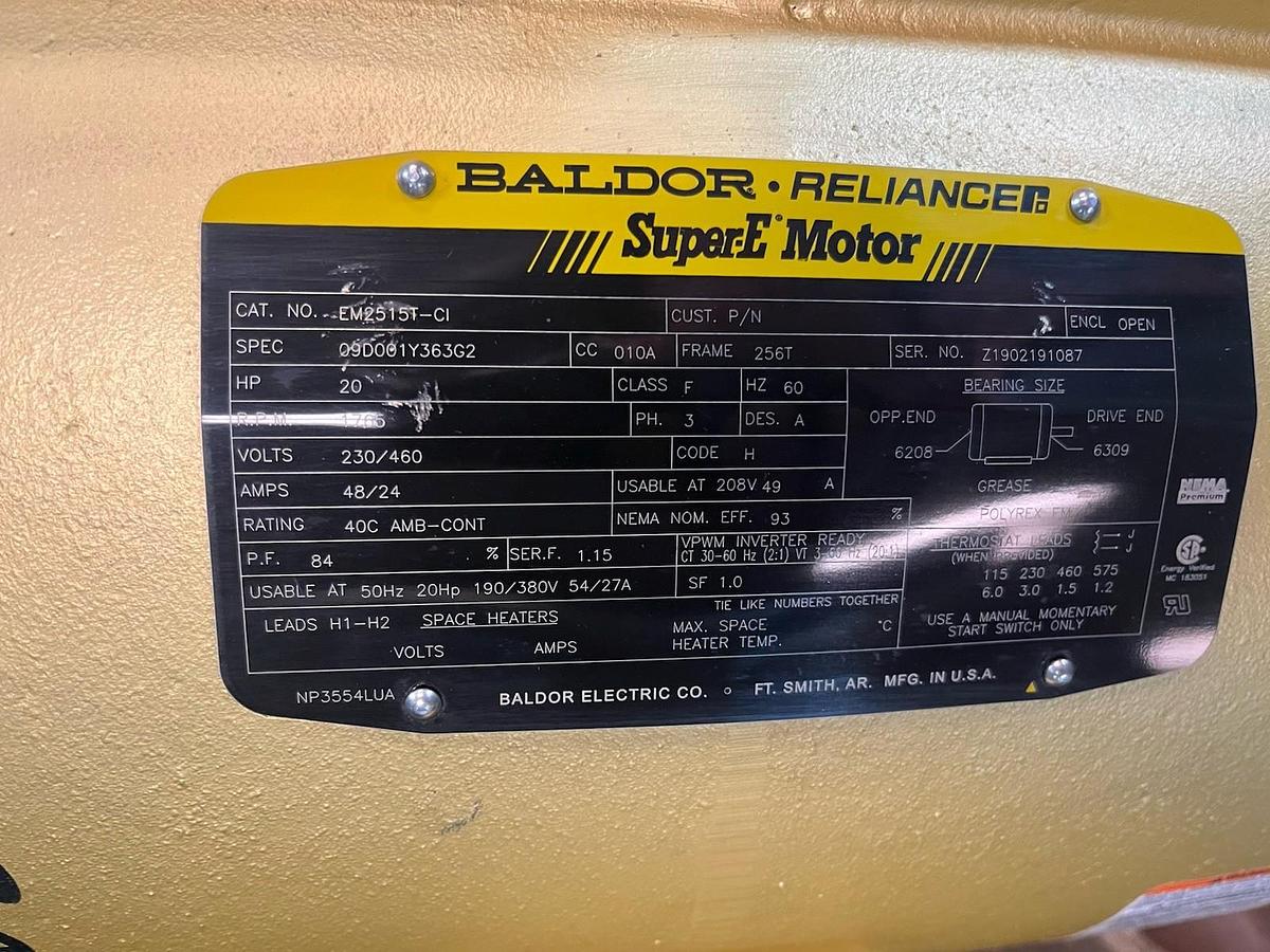 BALDOR,EM2515T-CI,SUPER E MOTOR 20HP 1765RPM 3PH 256T ENCL ODP